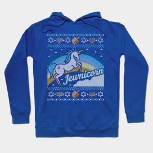 Funny Ugly Hanukkah Sweater, Unicorn Jewnicorn Hoodie